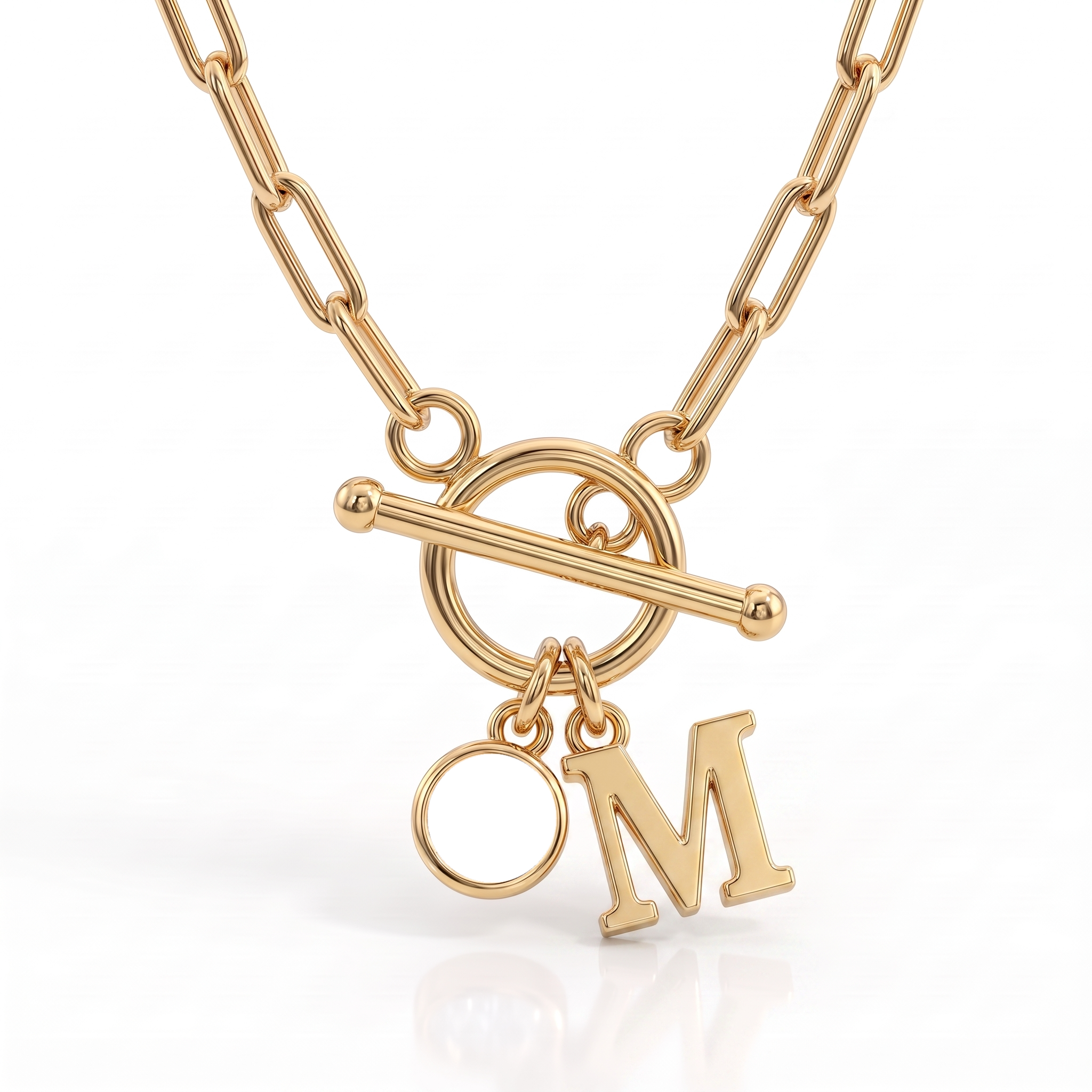 Initial Birthstone Necklace "Sage"