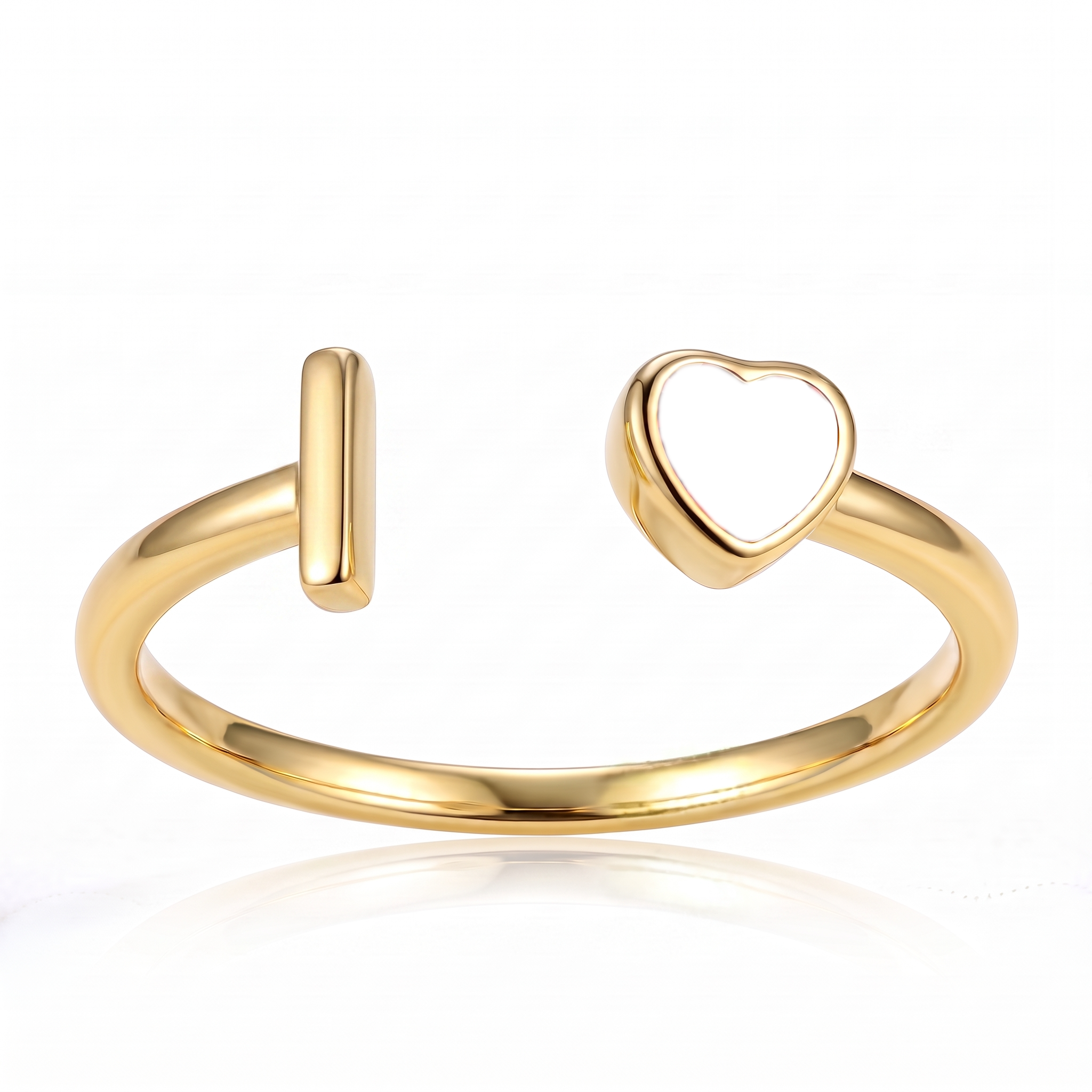 Adjustable Initial Birthstone Ring "Cleo"