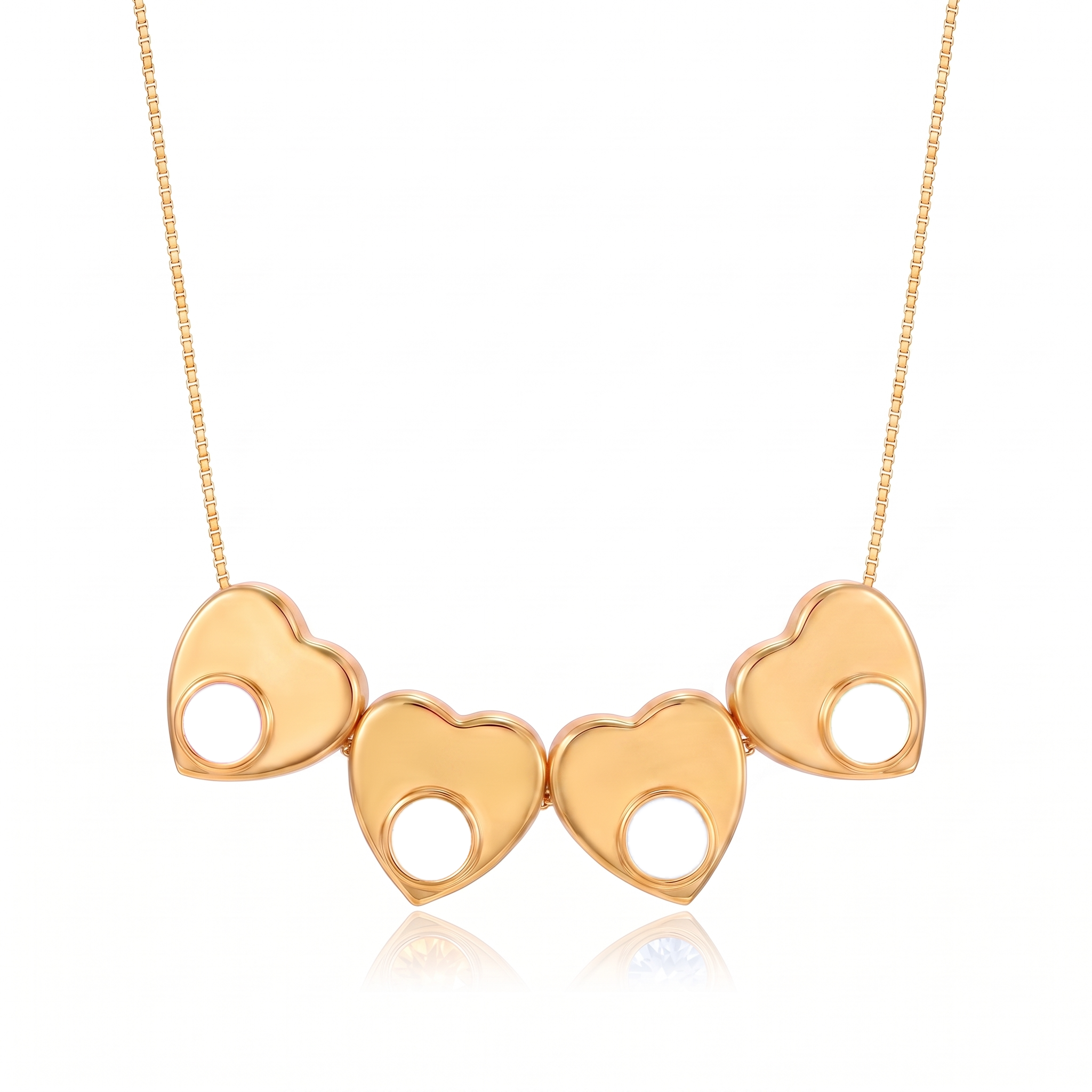 Initial Birthstone Necklace "Lila"