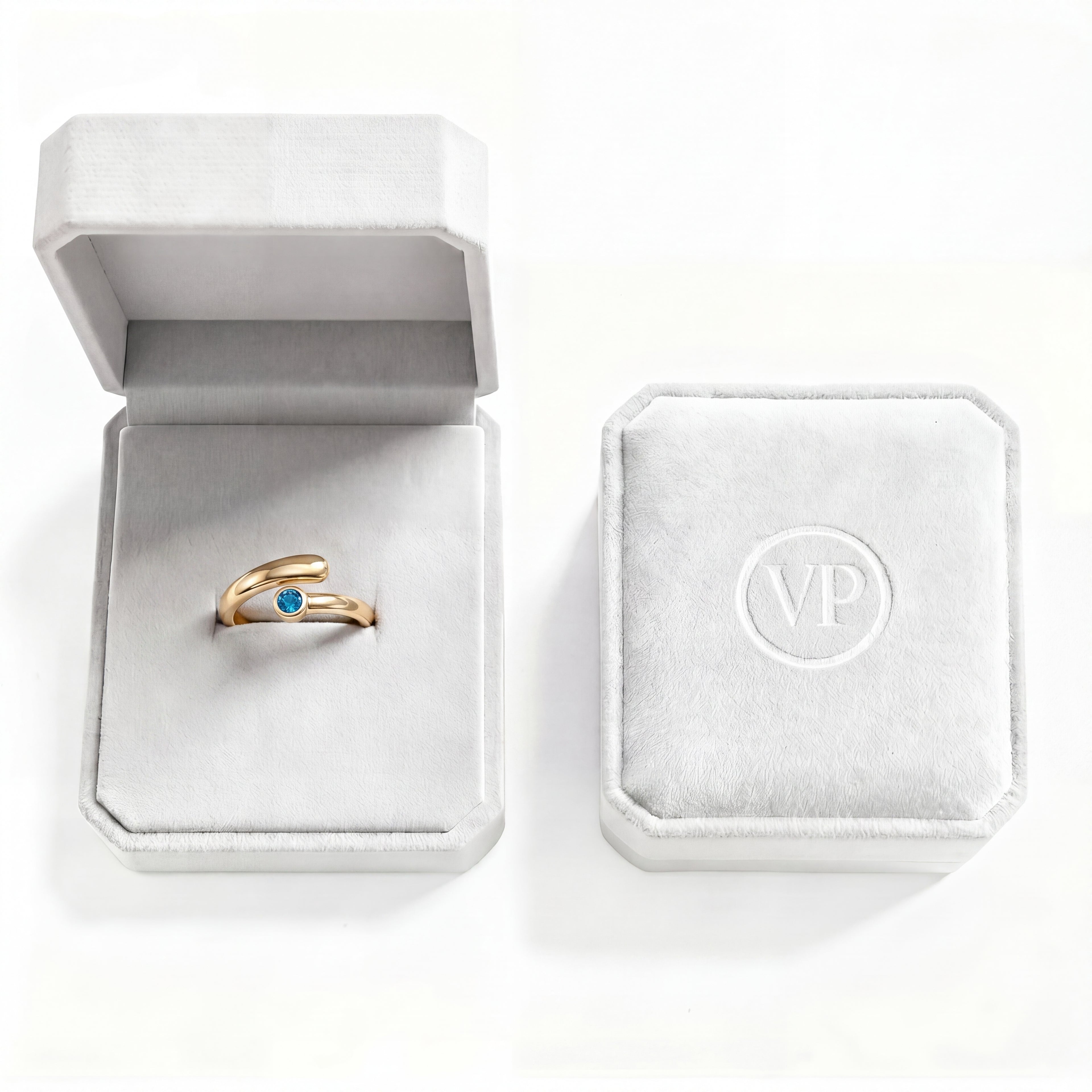 Adjustable BirthStone Ring "Lyra"