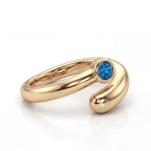 Adjustable BirthStone Ring "Lyra"
