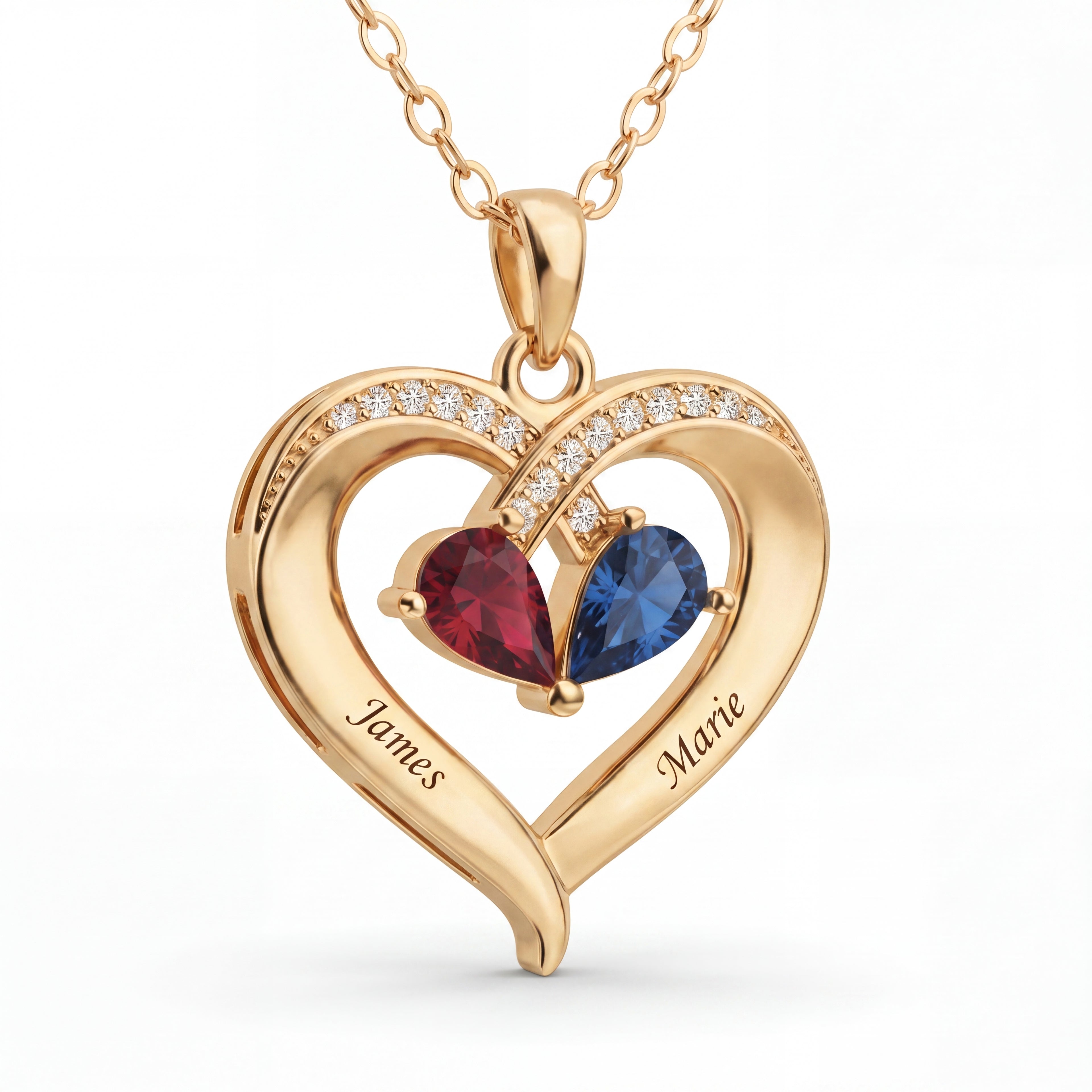 BirthStone Necklace "Duo"