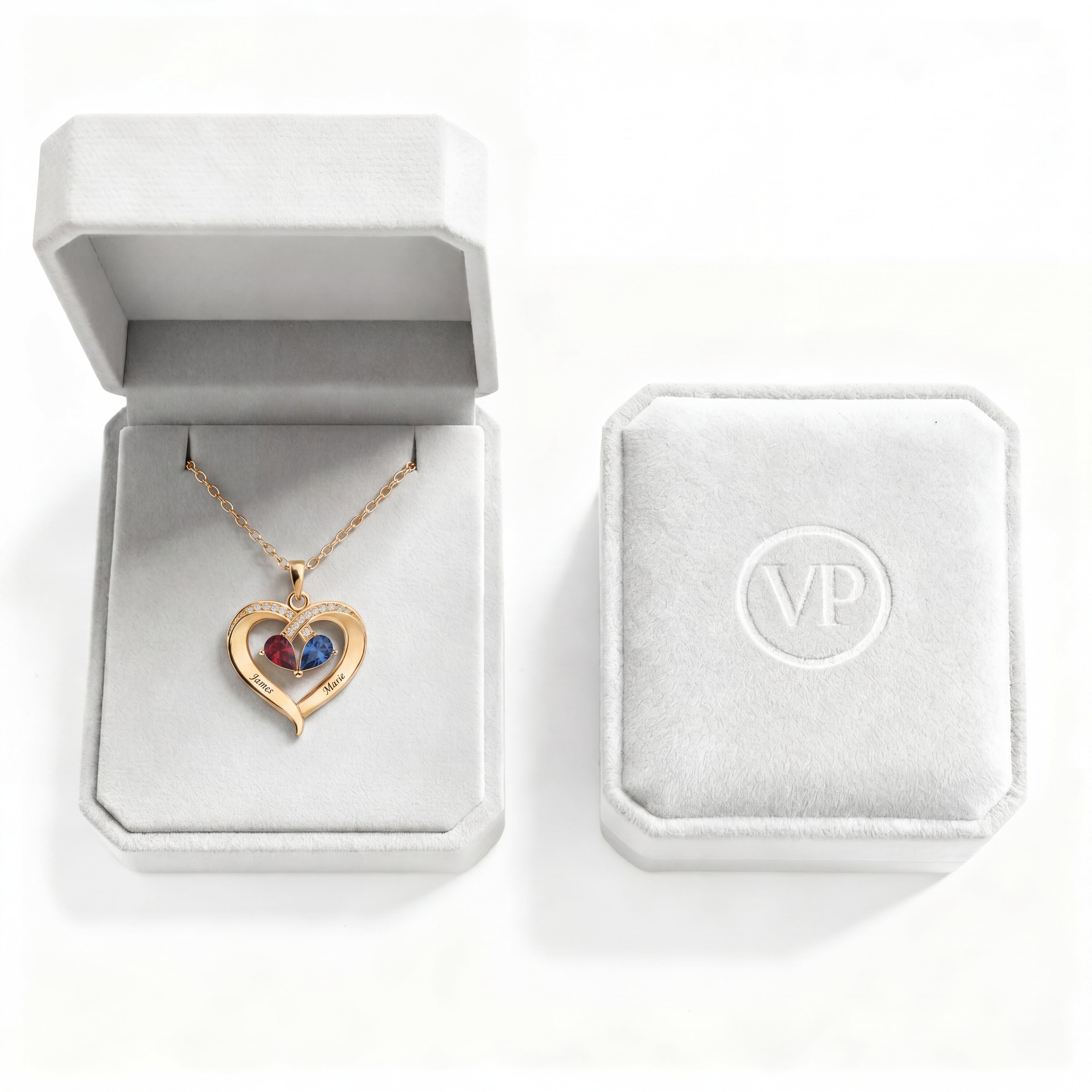 BirthStone Necklace "Duo"