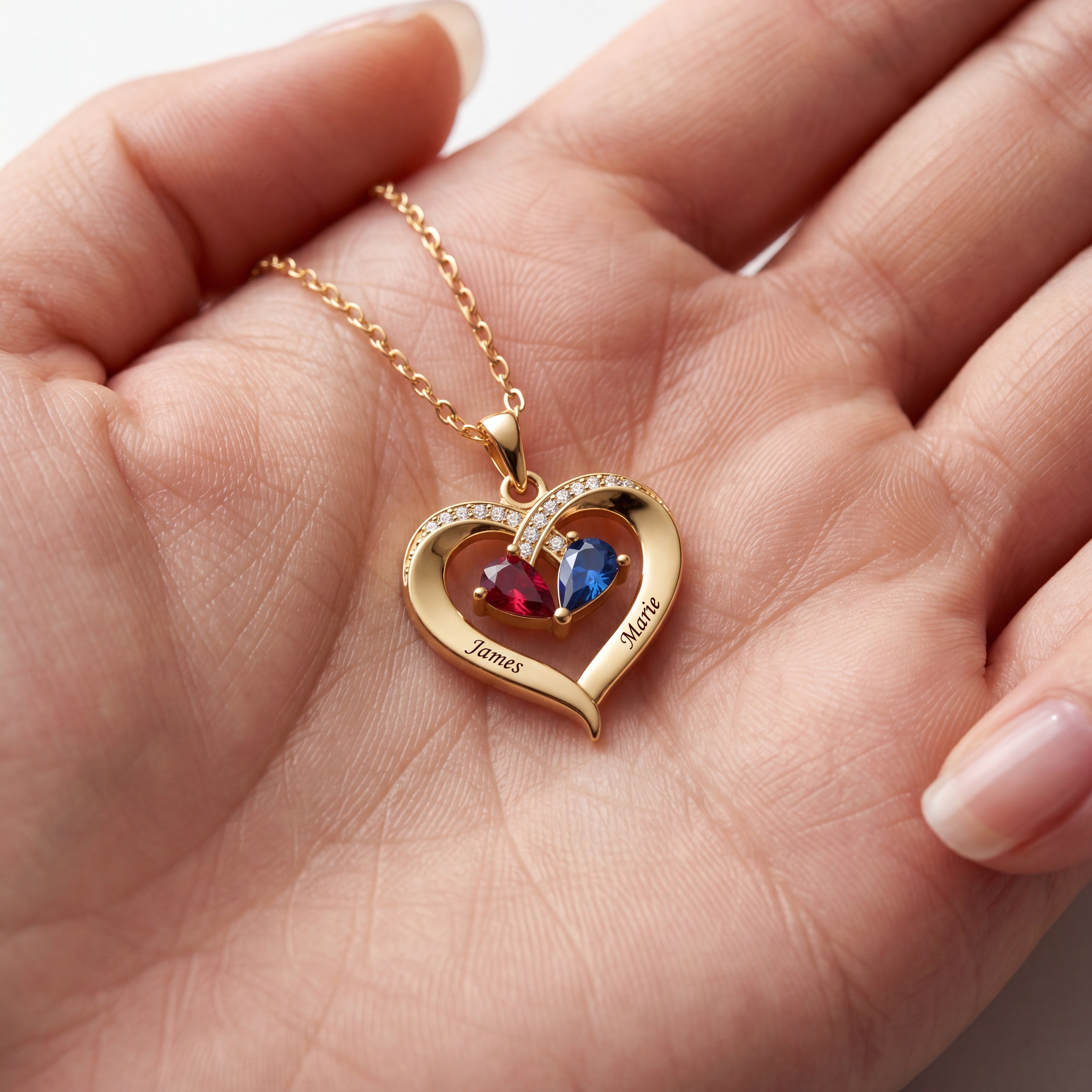 BirthStone Necklace "Duo"