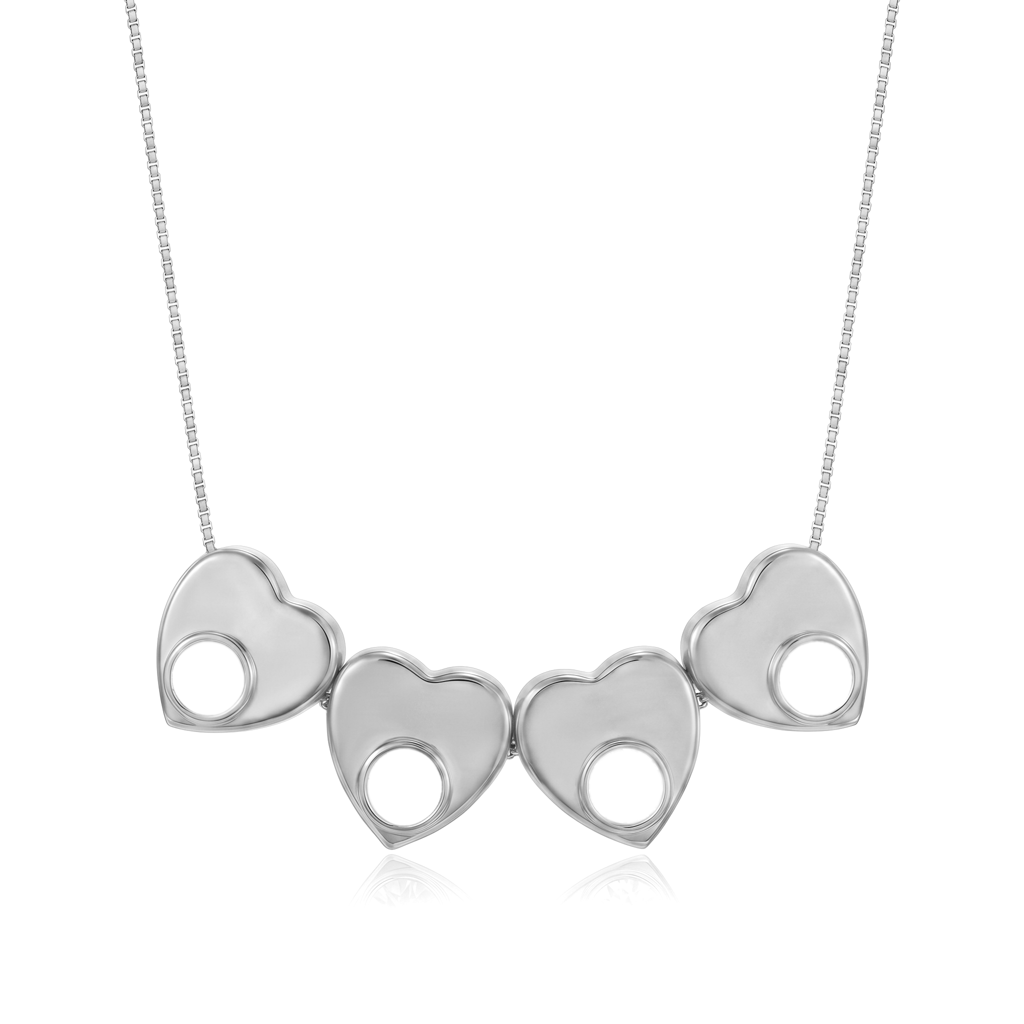 Initial Birthstone Necklace "Lila"